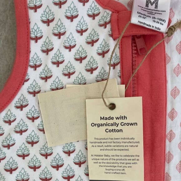 Malabar Baby Wearable Blanket Miami Sleeping Bag Lightweight 6-18 M Organic NEW - Picture 11 of 16